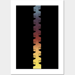 Sunset Skyscraper Posters and Art